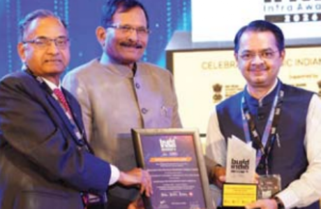 महावितरण काे कृषि क्षेत्र में साैर ऊर्जा हेतु बिल्ड इंडिया इंफ्रा अवाॅर्ड